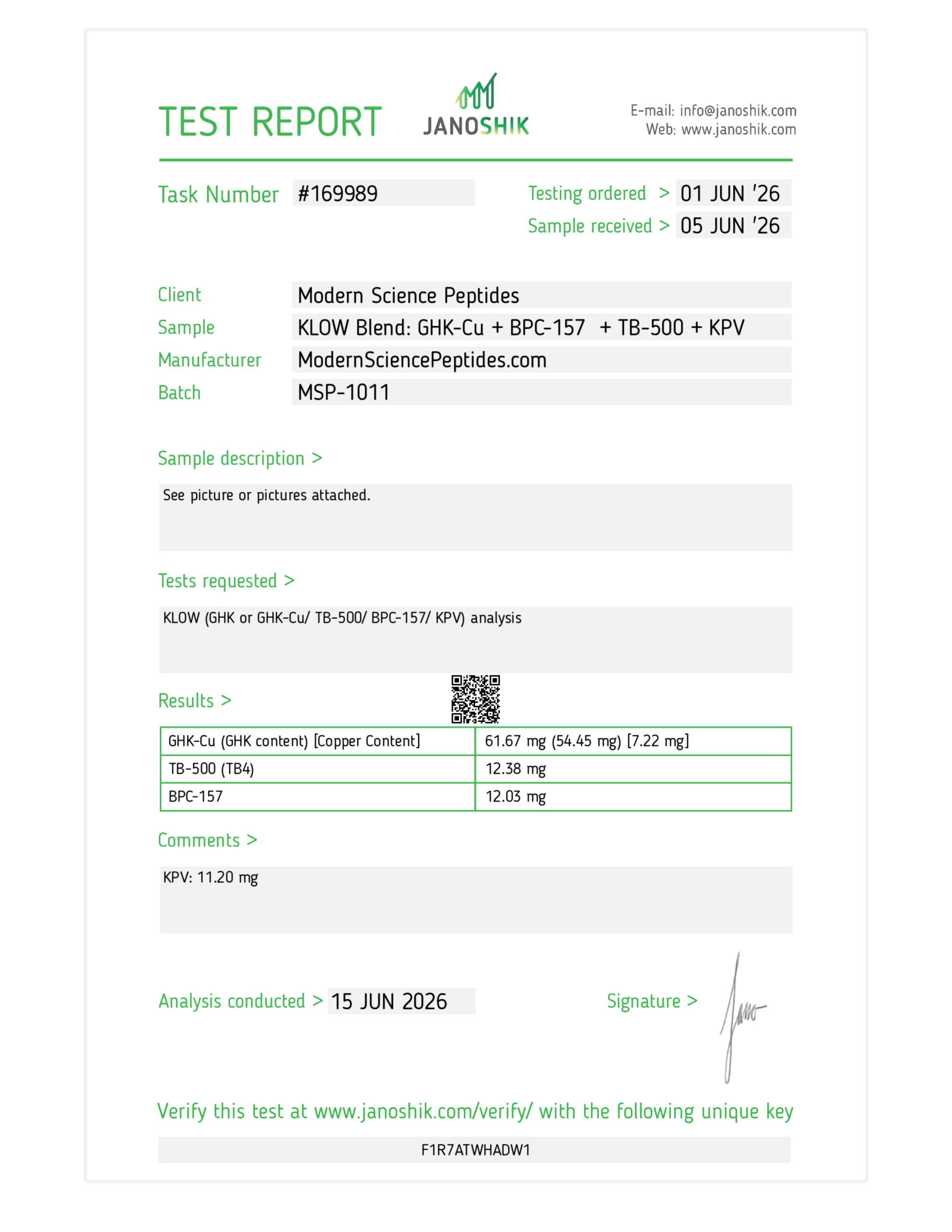 Certificate Preview